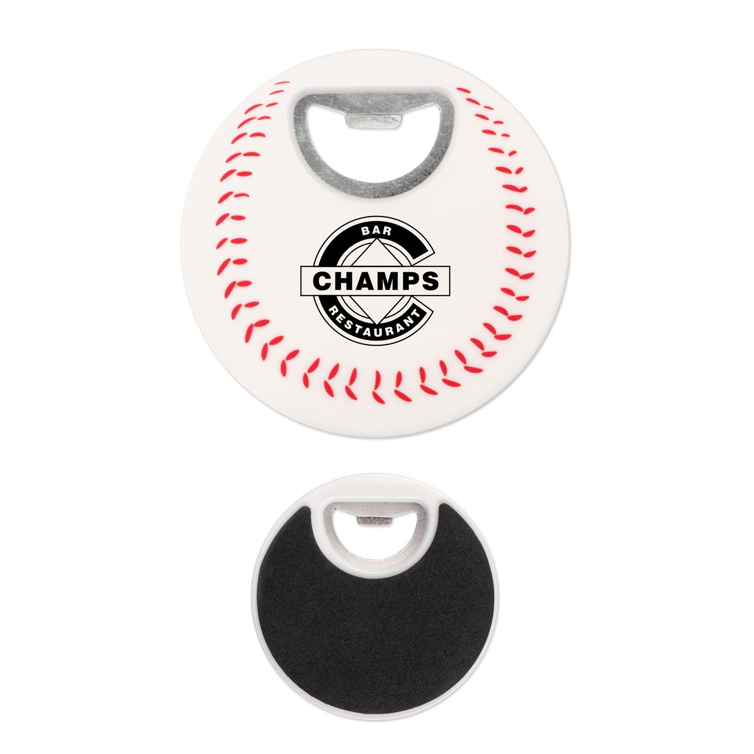 Baseball Coaster Bottle Opener 3