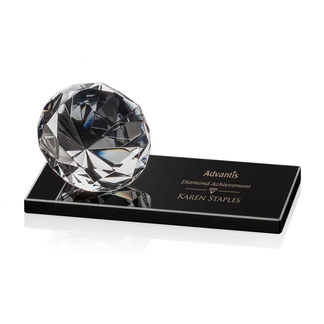 Gemstone Award on Black - Diamond 9