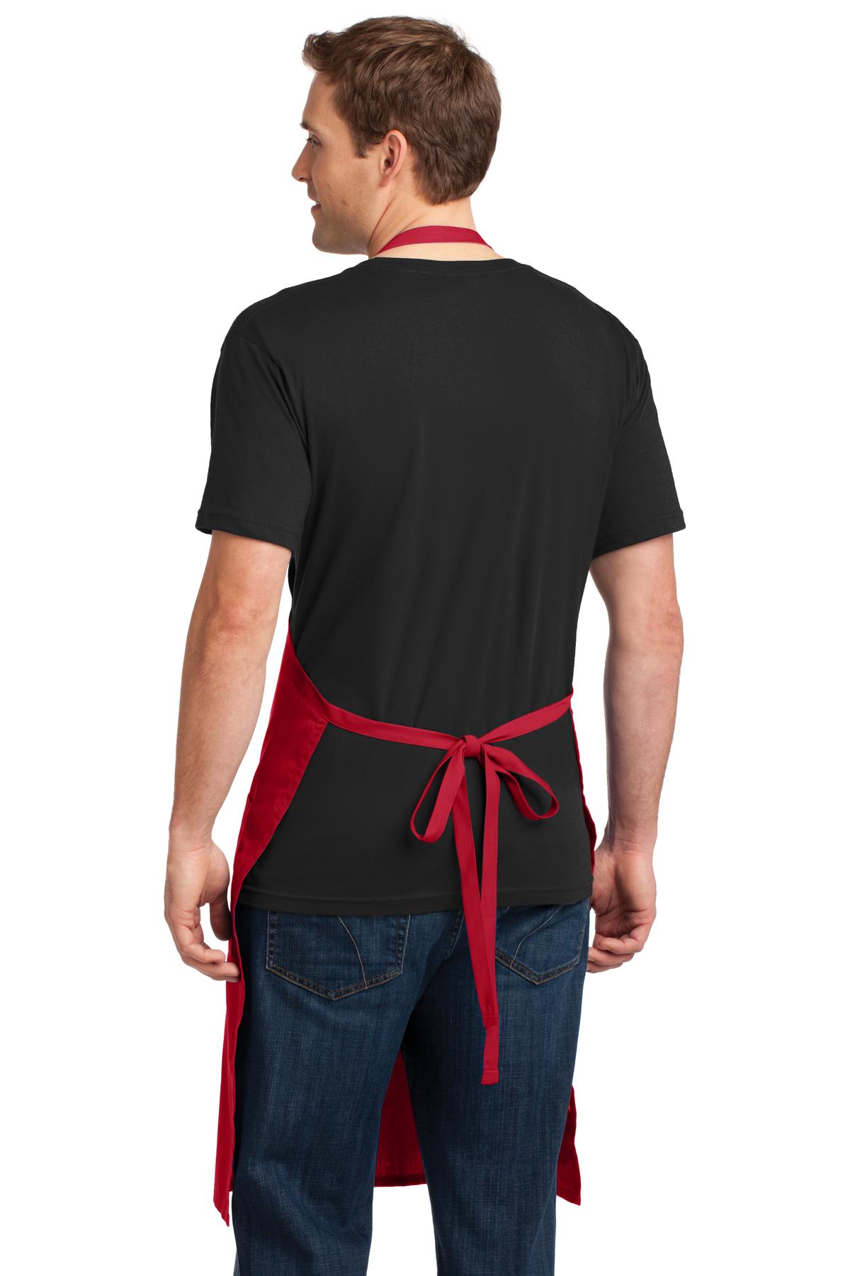 Port Authority Easy Care Extra Long Bib Apron with Stain Release. A700 9