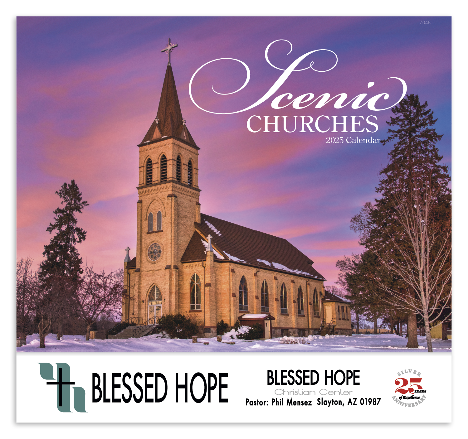 Good Value™ Scenic Churches - Stapled Calendar 34