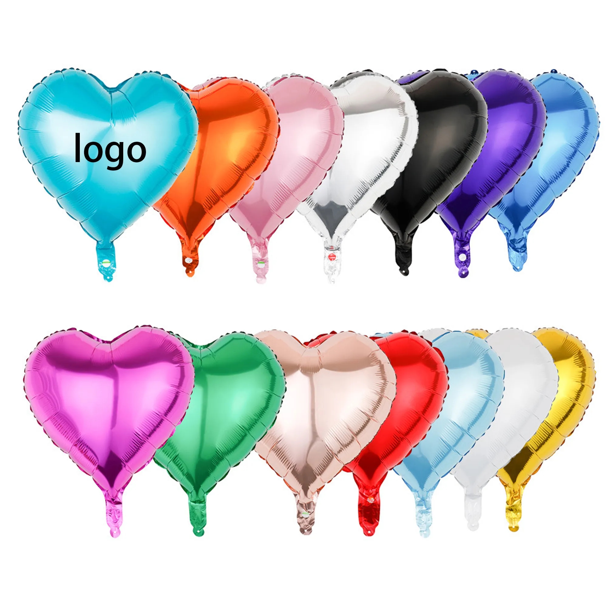 18" Love-Shaped Aluminum Film Balloon 7
