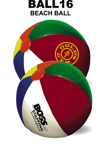 Beach Ball w/ Multi-Colored Panels (9" Inflated) 2