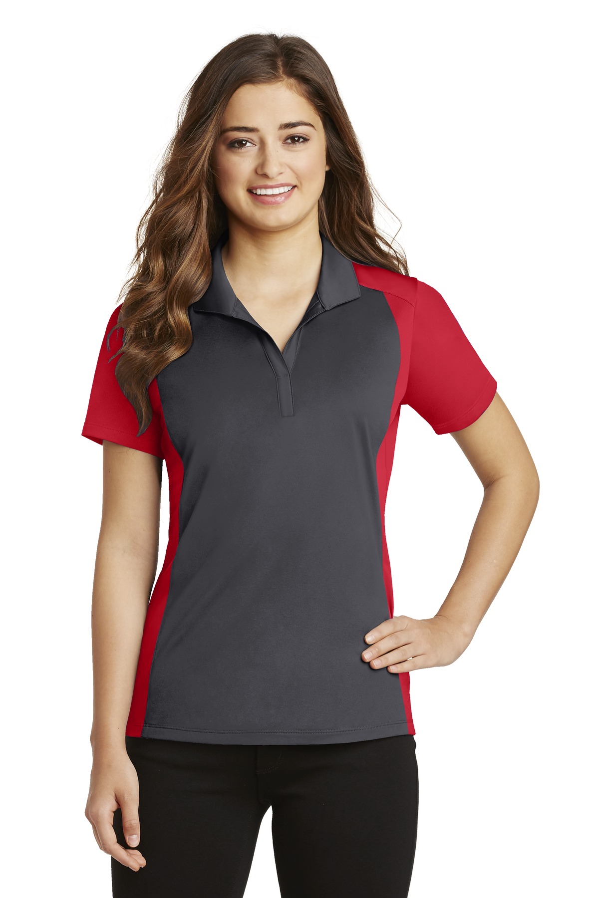 Sport-Tek Women's Colorblock Micropique Sport-Wick Polo. LST652 20