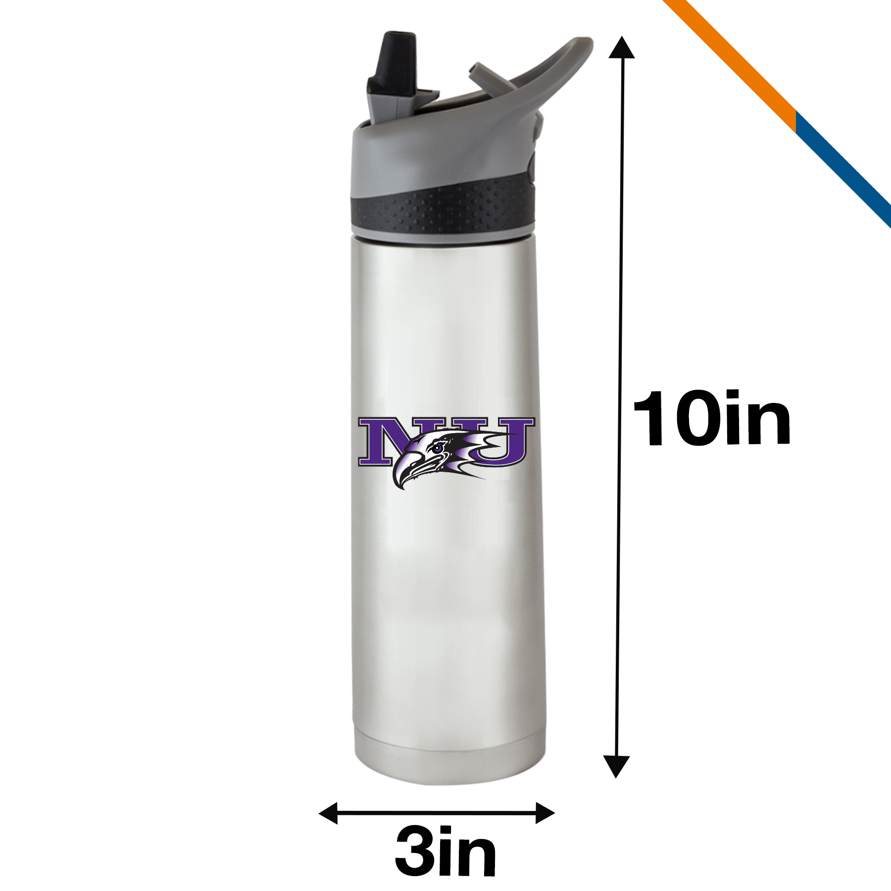 Larice Stainless Steel Water Bottle - 18 OZ. 5