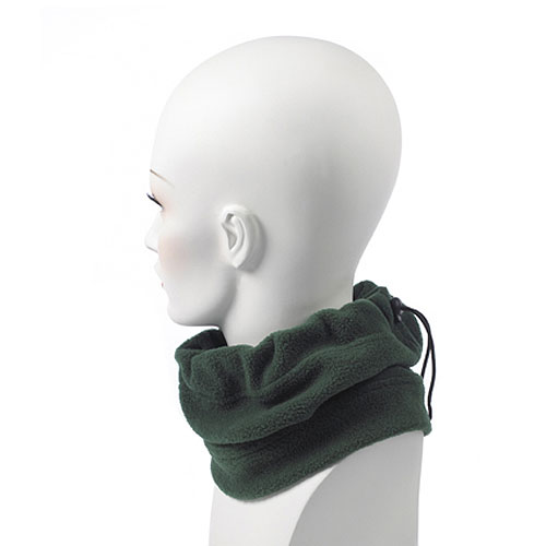 Hunter Green Fleece Neck Gaiter 2