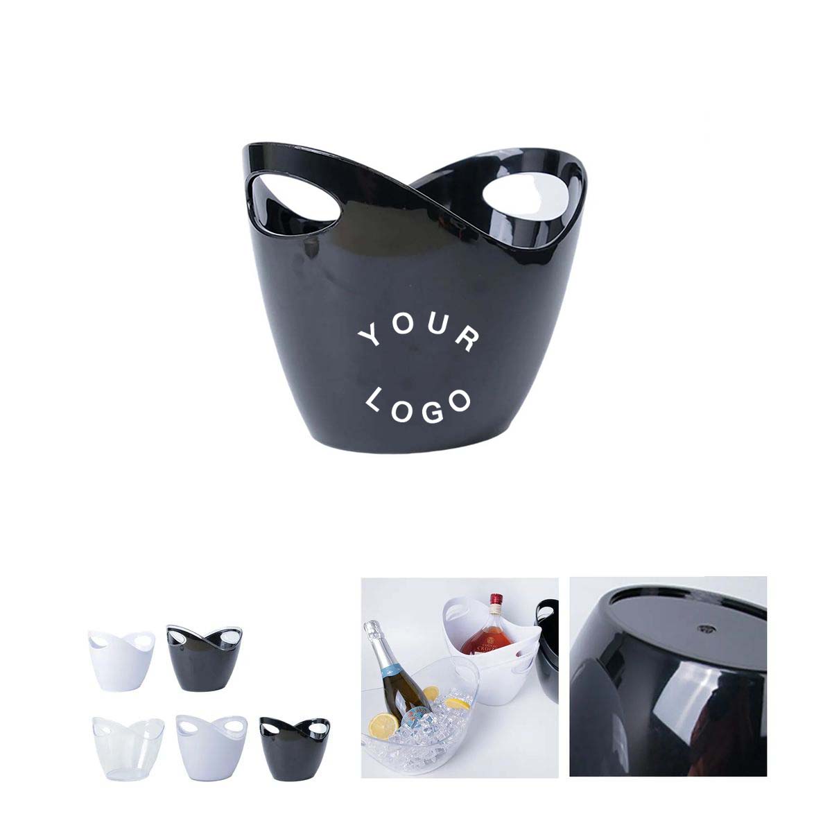 Plastic Ice Holder for Wine Bottles 2
