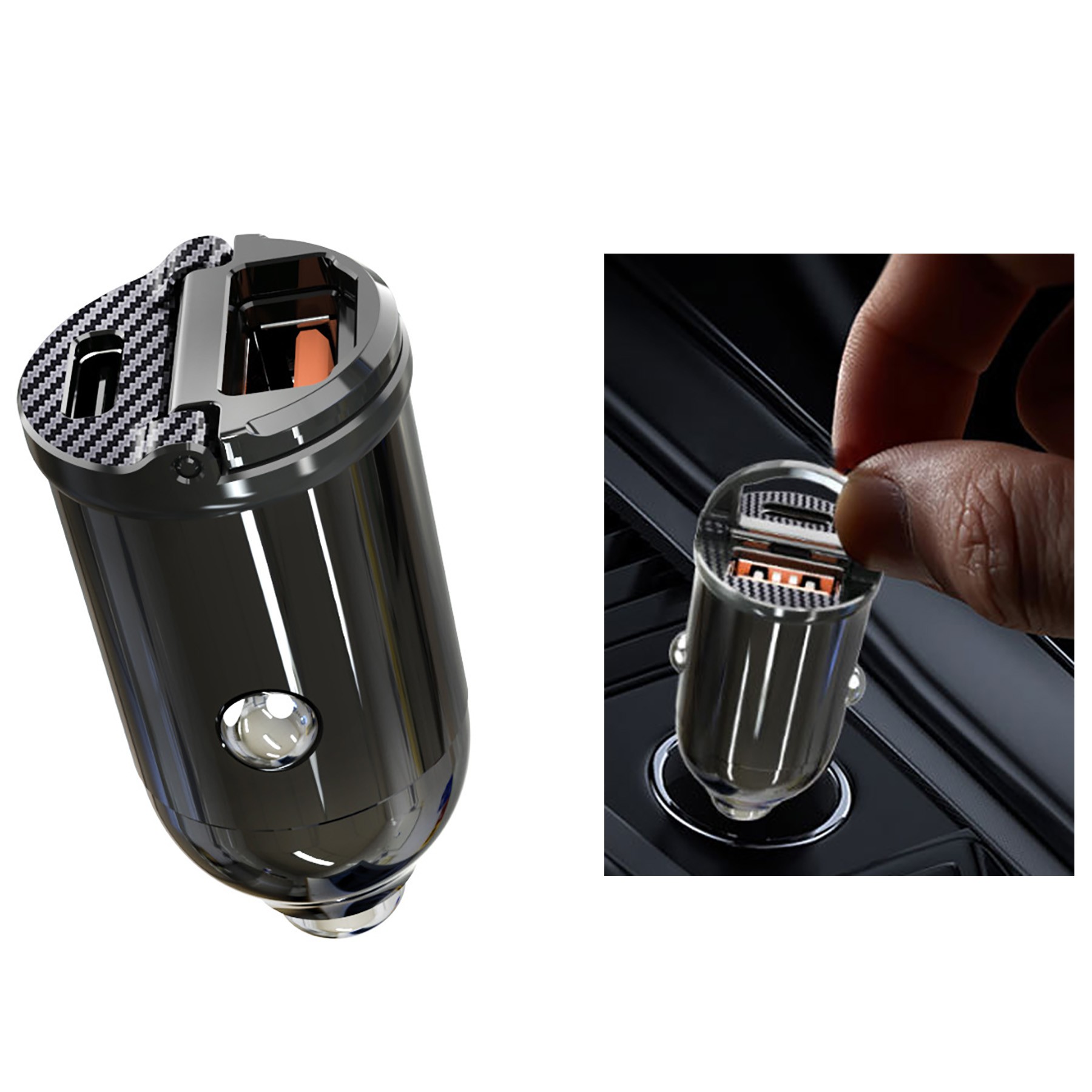 Mini 2 Port Car Charger 30W 5