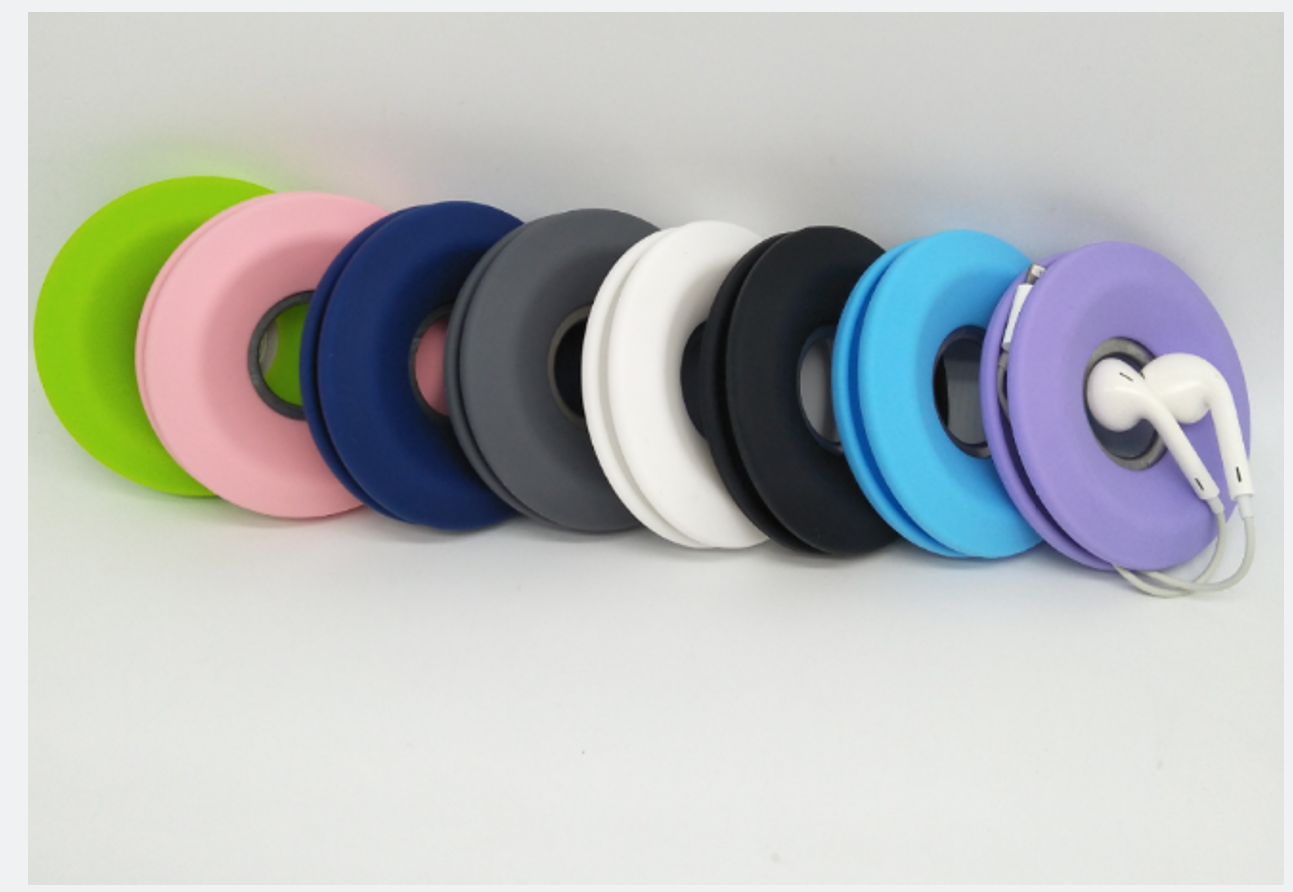 Donut Shape Silicone Earphone Winder 2