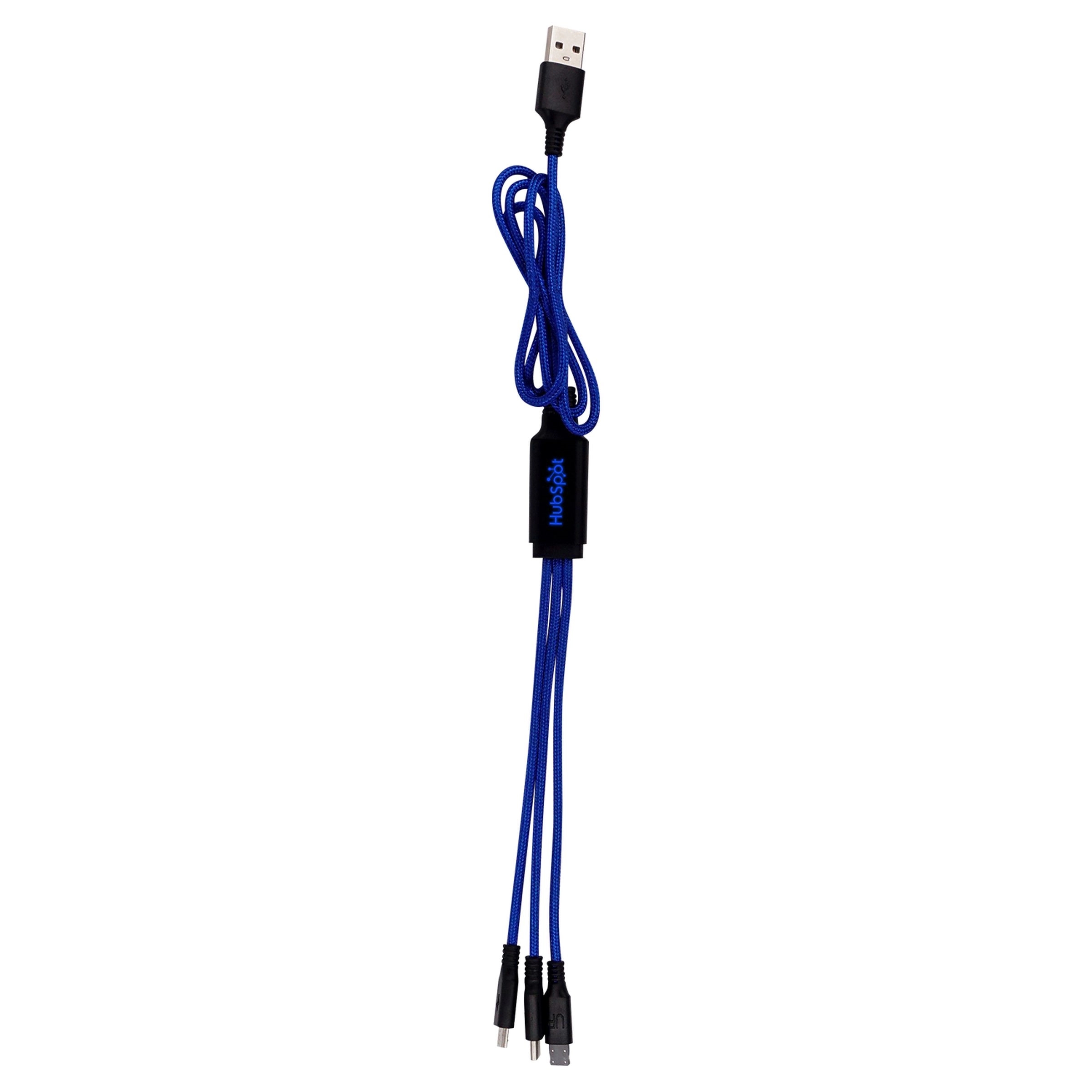 3' METALLIC LOGO LIGHT UP CABLE WITH TYPE C USB 10