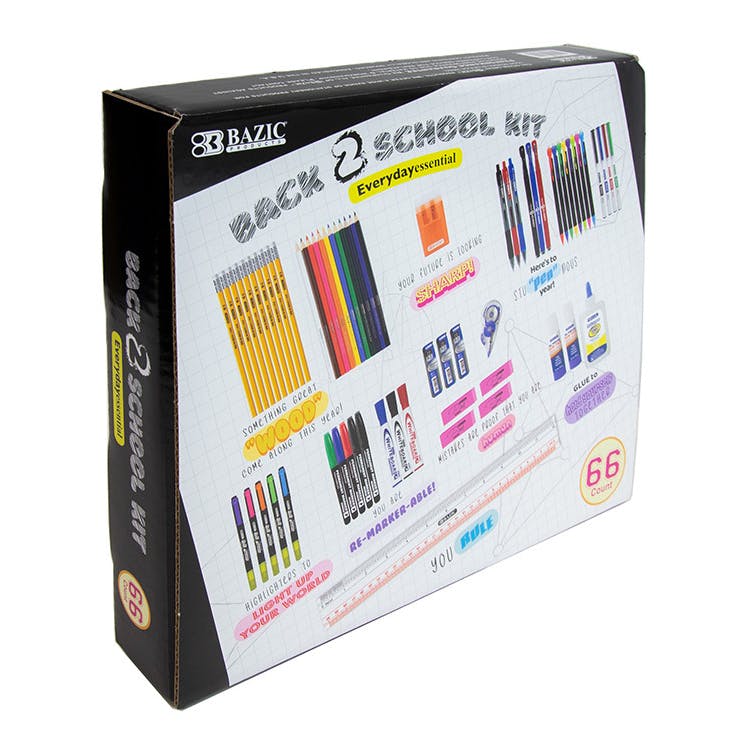 Middle School Back to School Kits - 66 Pieces K-12