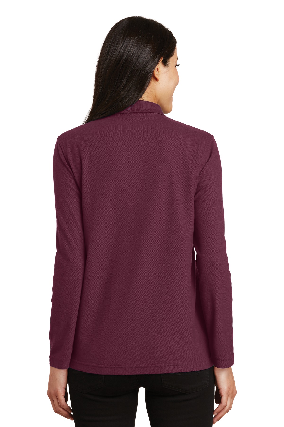 Port Authority Women's Silk Touch Long Sleeve Polo. L500LS 25