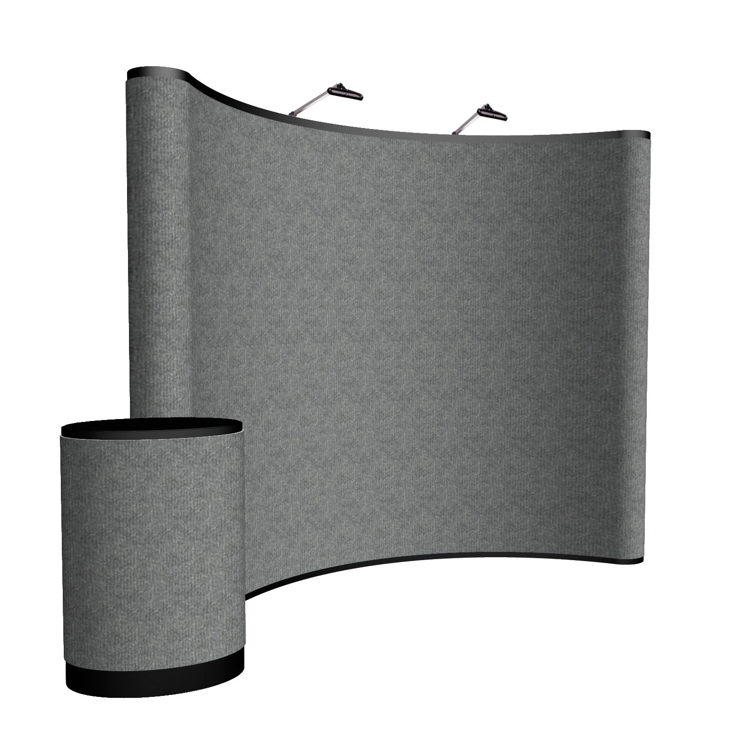10' Curved ARISE Floor Display Kit (Fabric) 12