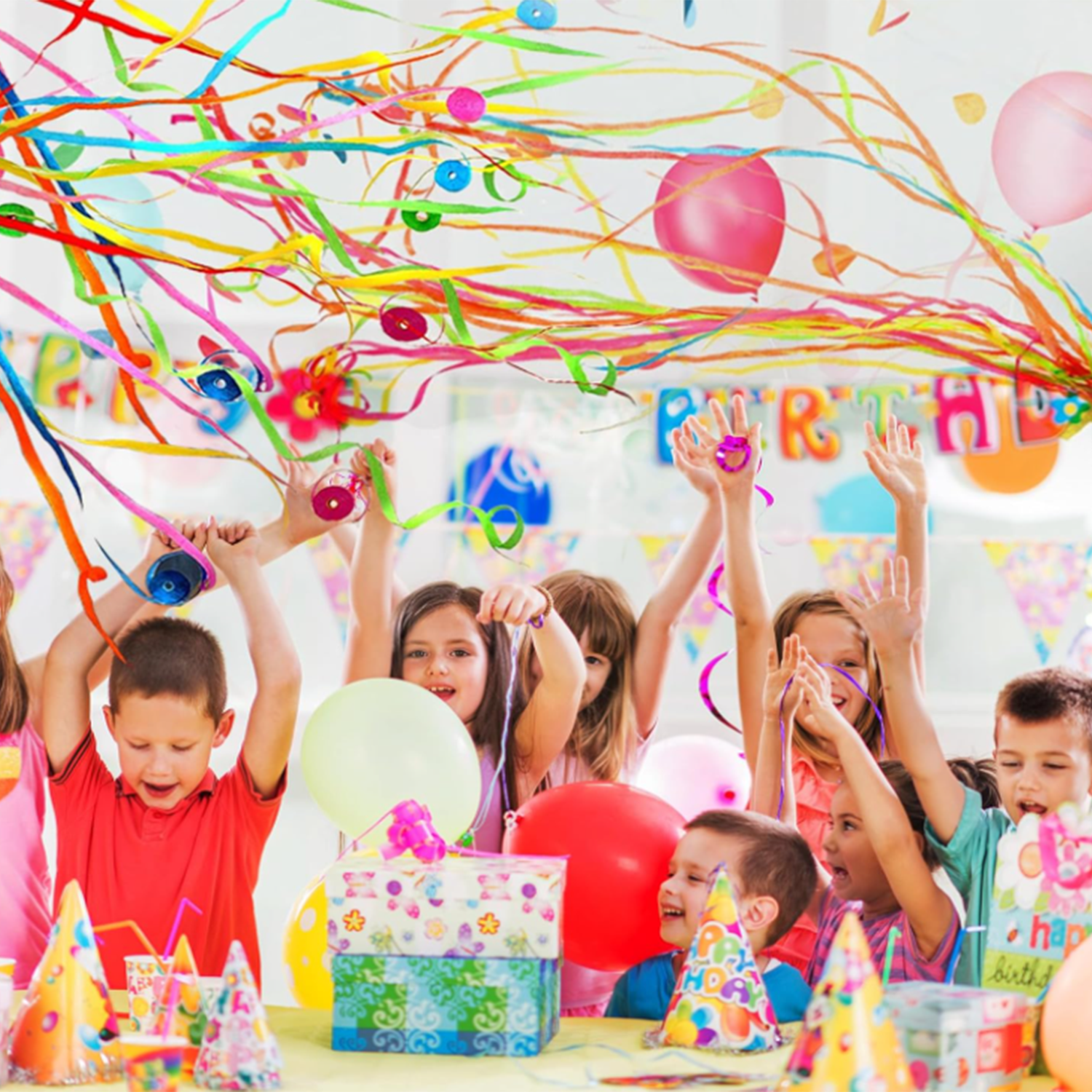 Colorful Hand Throw Streamers Poppers Paper Crackers 4
