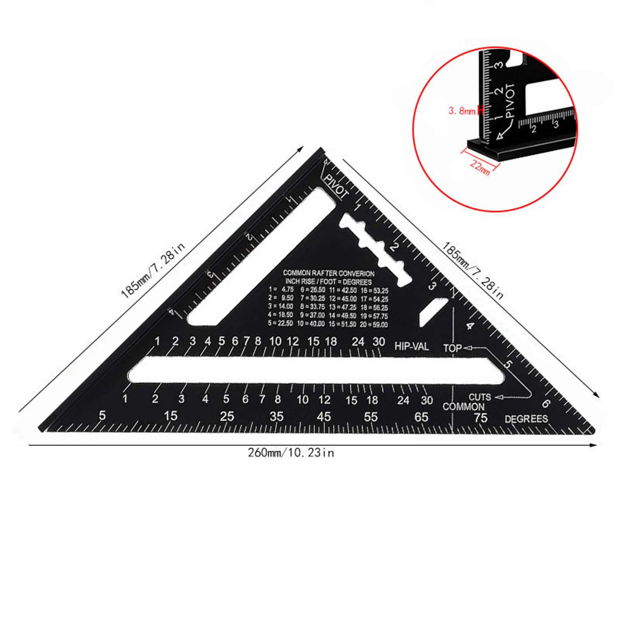Durable Carpenter's Layout Tool 4