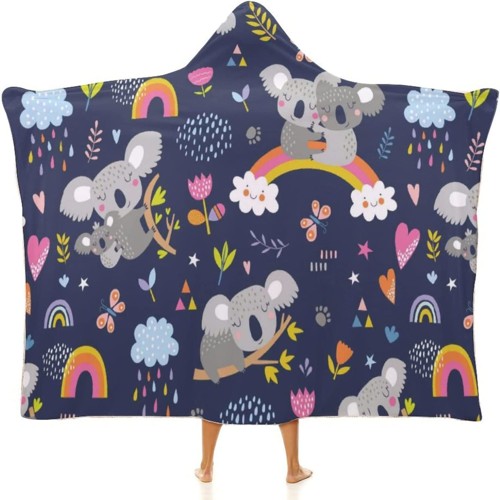Full Sublimation Sherpa Hooded Blanket - Multiple Sizes Available 5