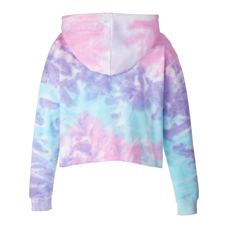 Tie-Dye Ladies' Cropped Hooded Sweatshirt 4