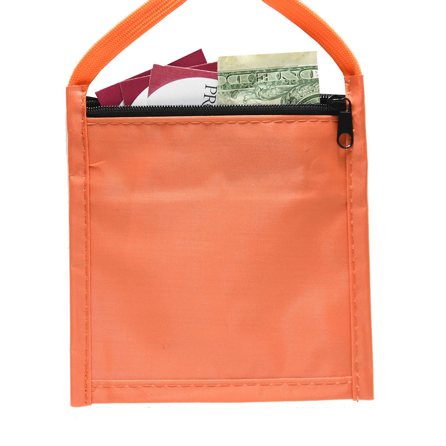 NYLON SMALL FRONT WINDOW NECK WALLET 2