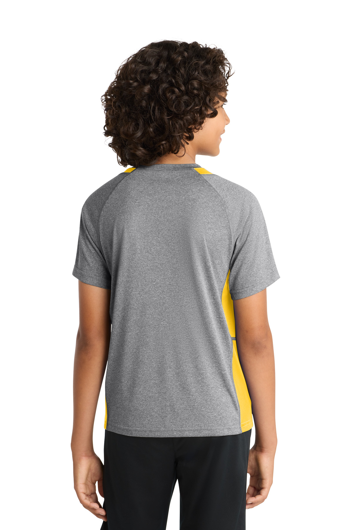 Sport-Tek Youth Heather Colorblock Contender Tee. YST361 62