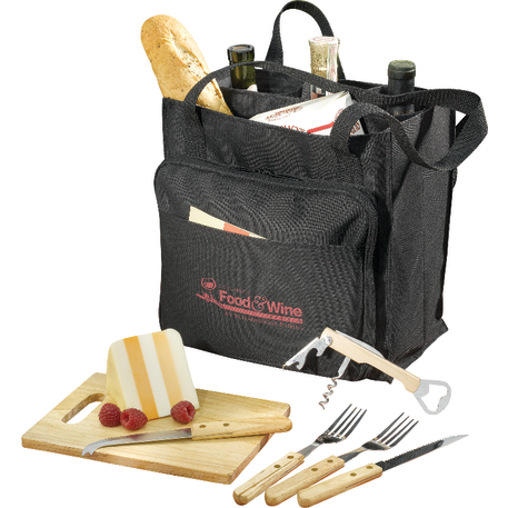 Modesto Picnic Carrier Set, custom tote bag with logo imprint 31