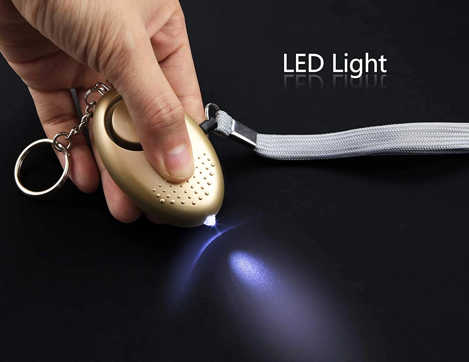 Personal Security Alarm Keychain with LED Lights 5