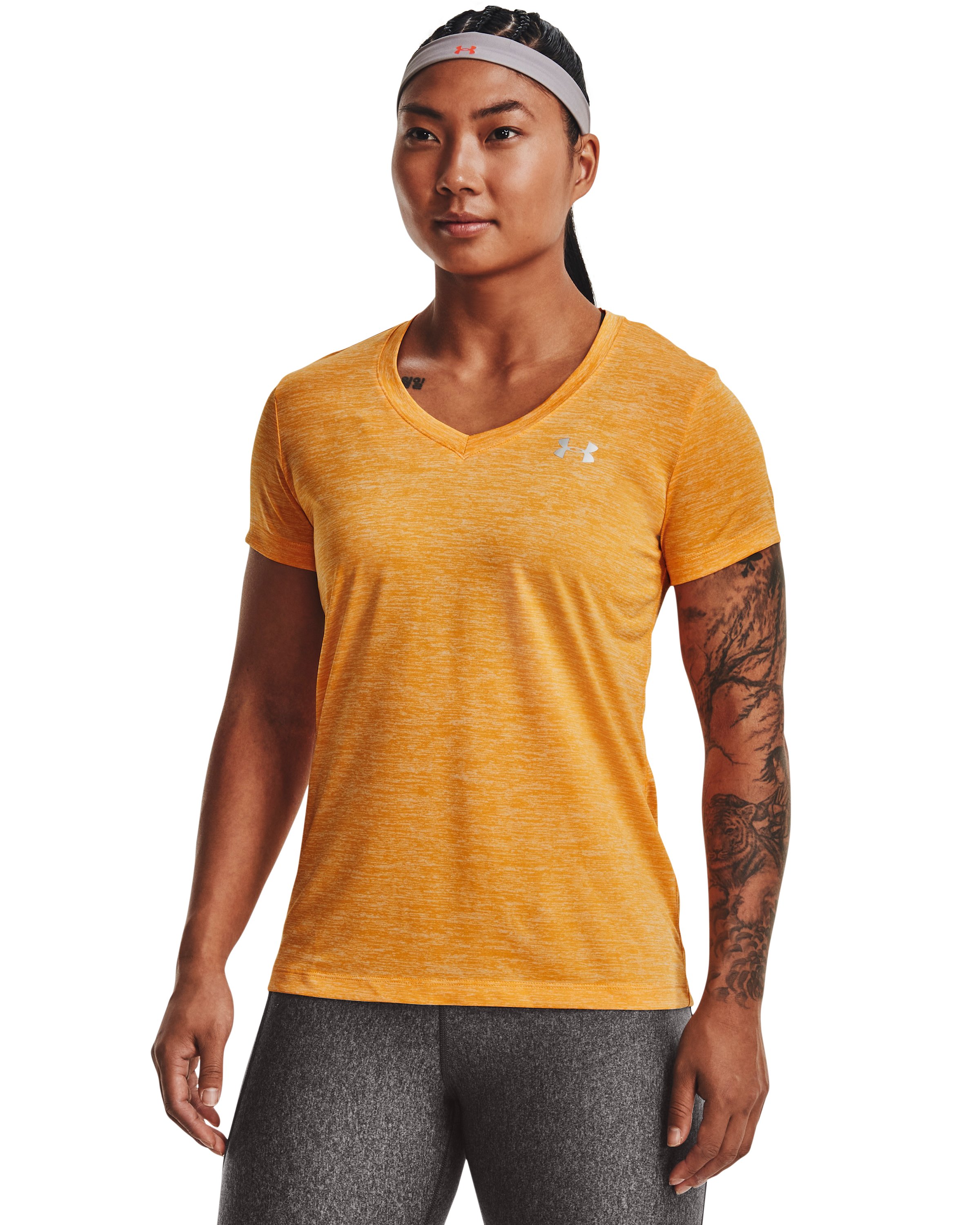 UA Tech Twist Women's V-Neck Short Sleeve 57