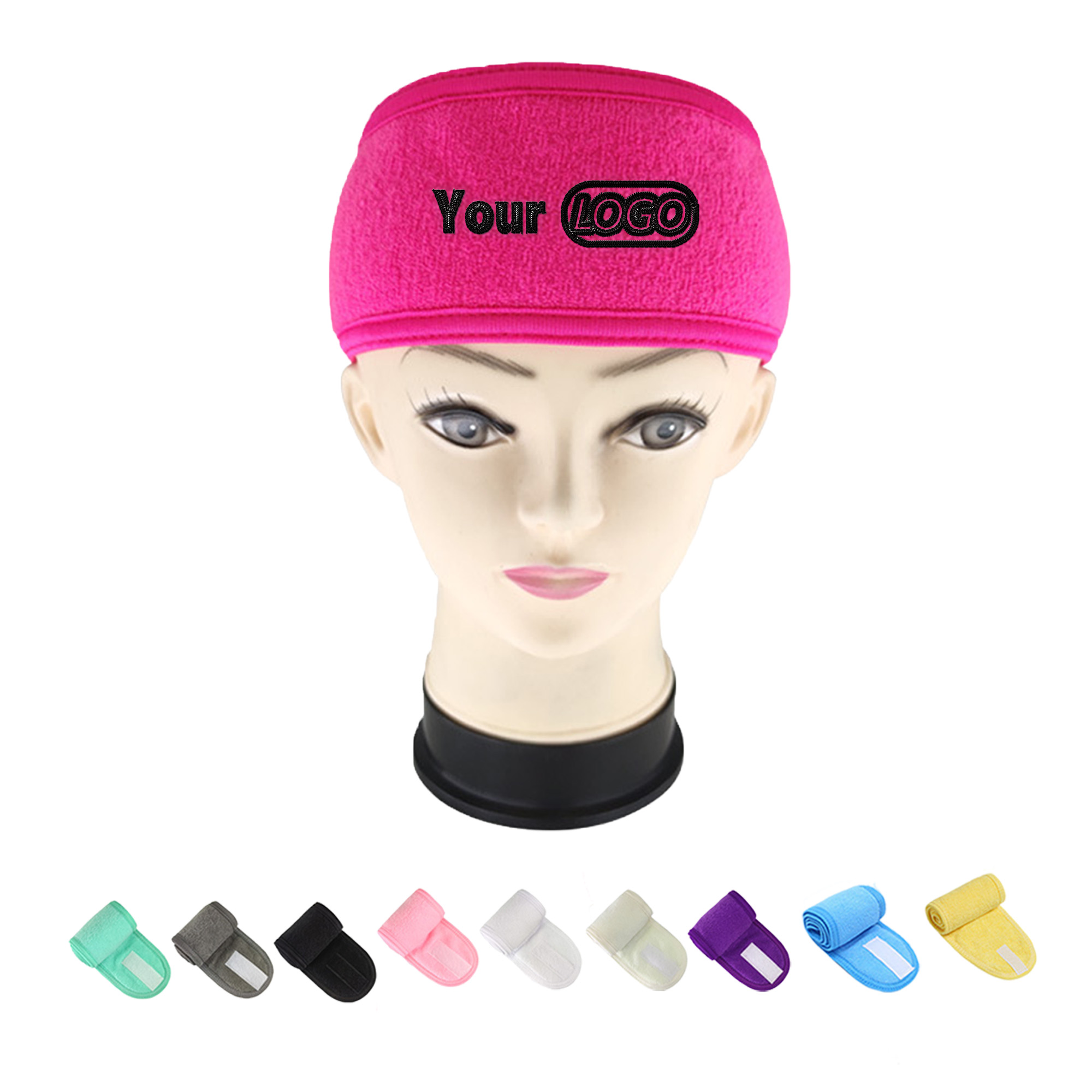 Polyester Multi-Color Adjustable Sweatband 7