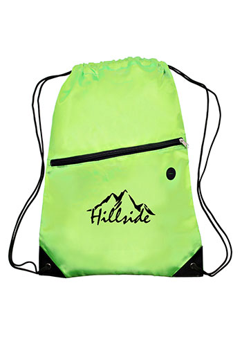 Custom Drawstring Bags with Pocket 14