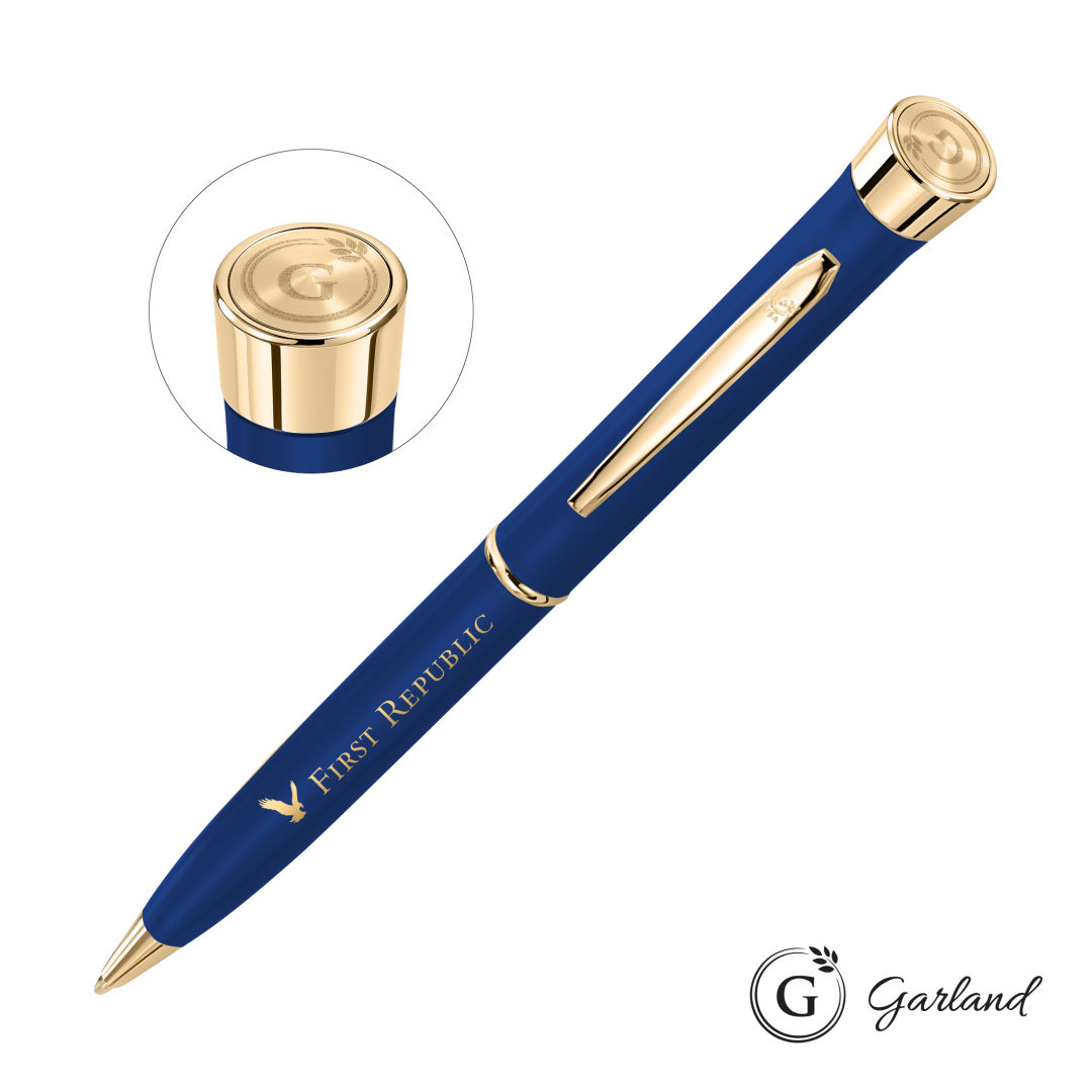 Garland® Color Matte Emblem Twist Ballpoint Pen - Gold