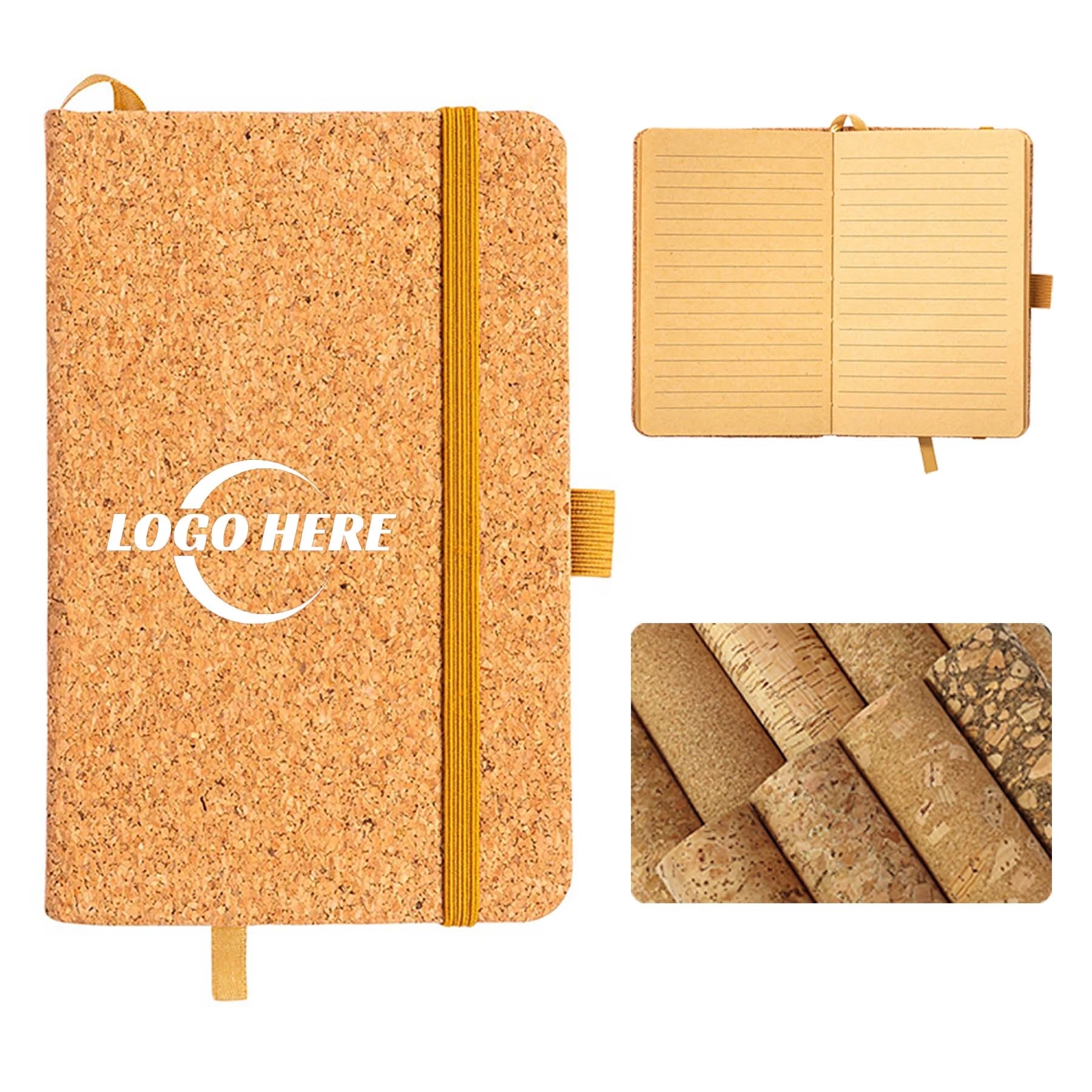 Cork Notebook with Pen Loop 1