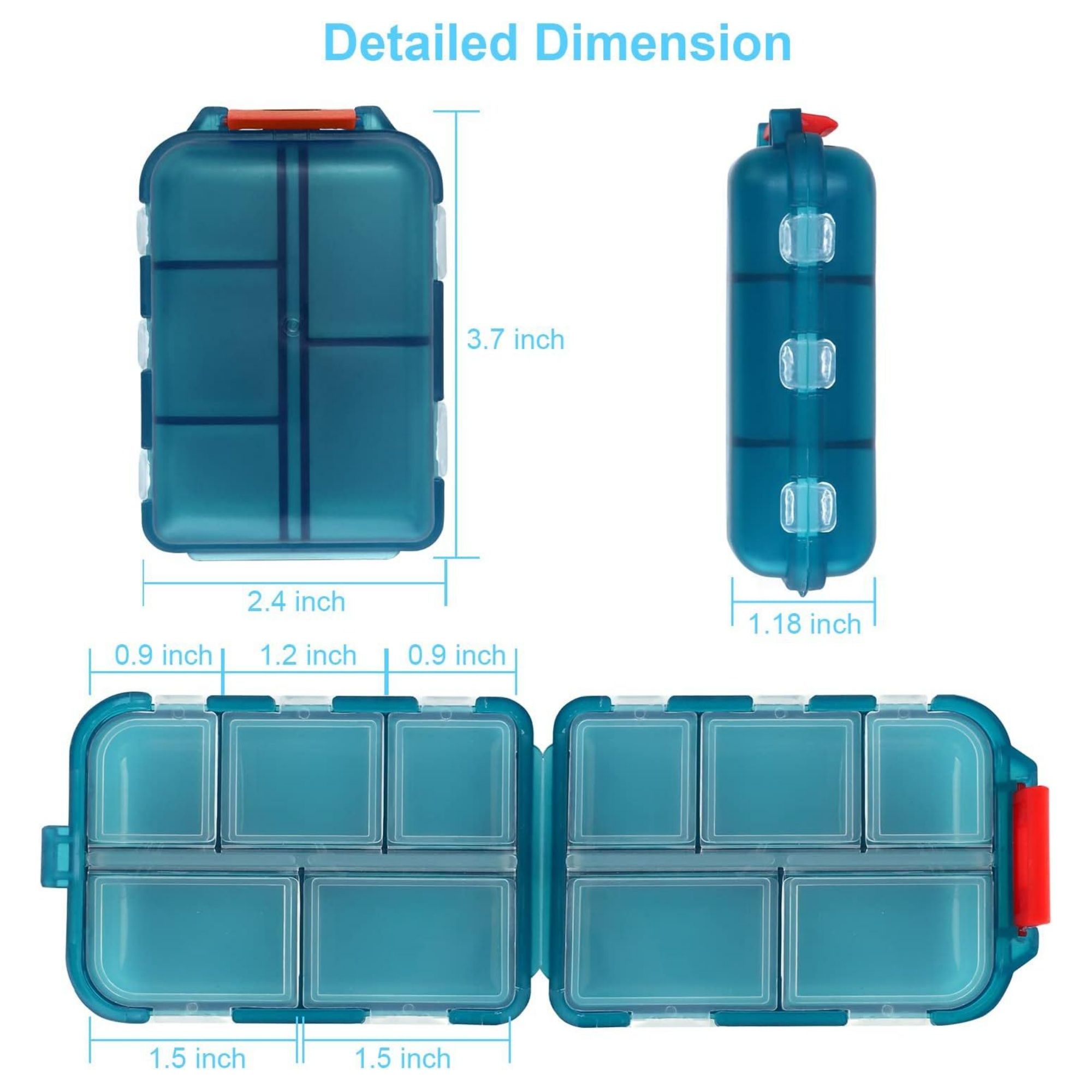 Portable Vitamin Pill Organizer 1