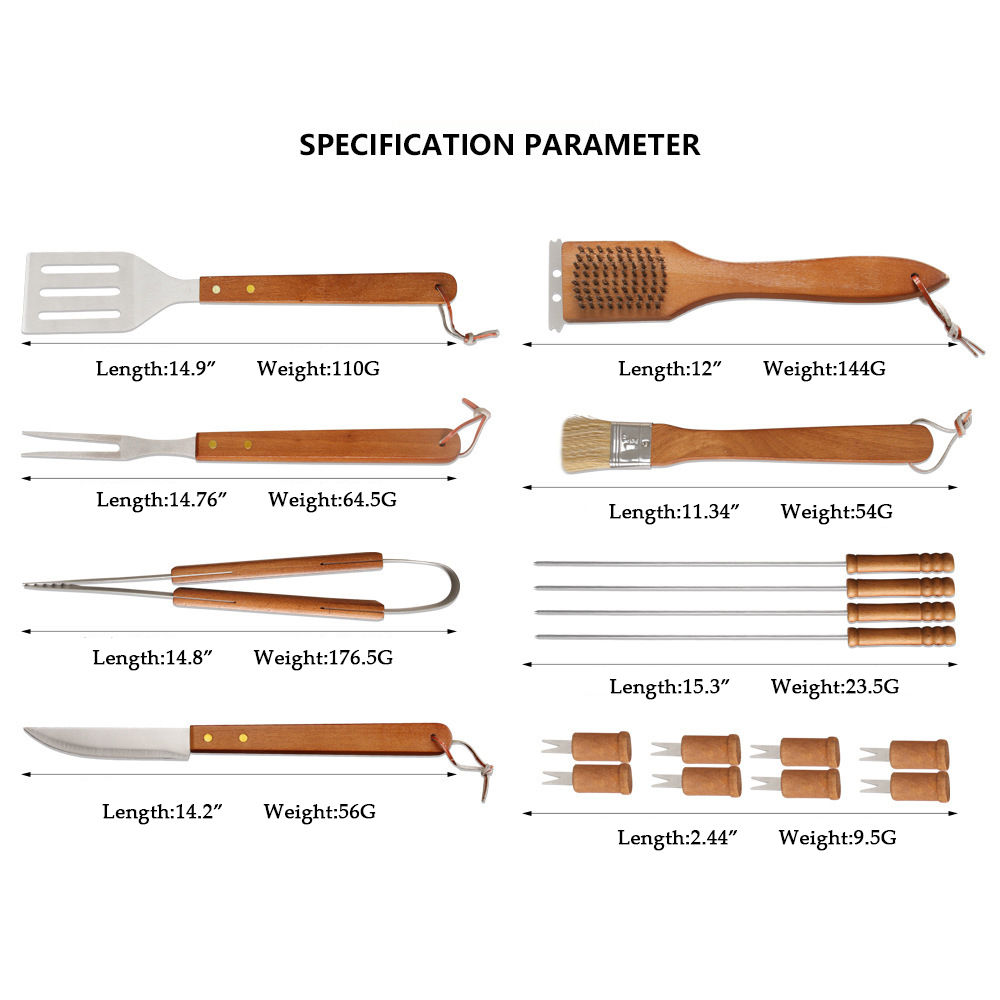 BBQ Grill Accessories Set 4