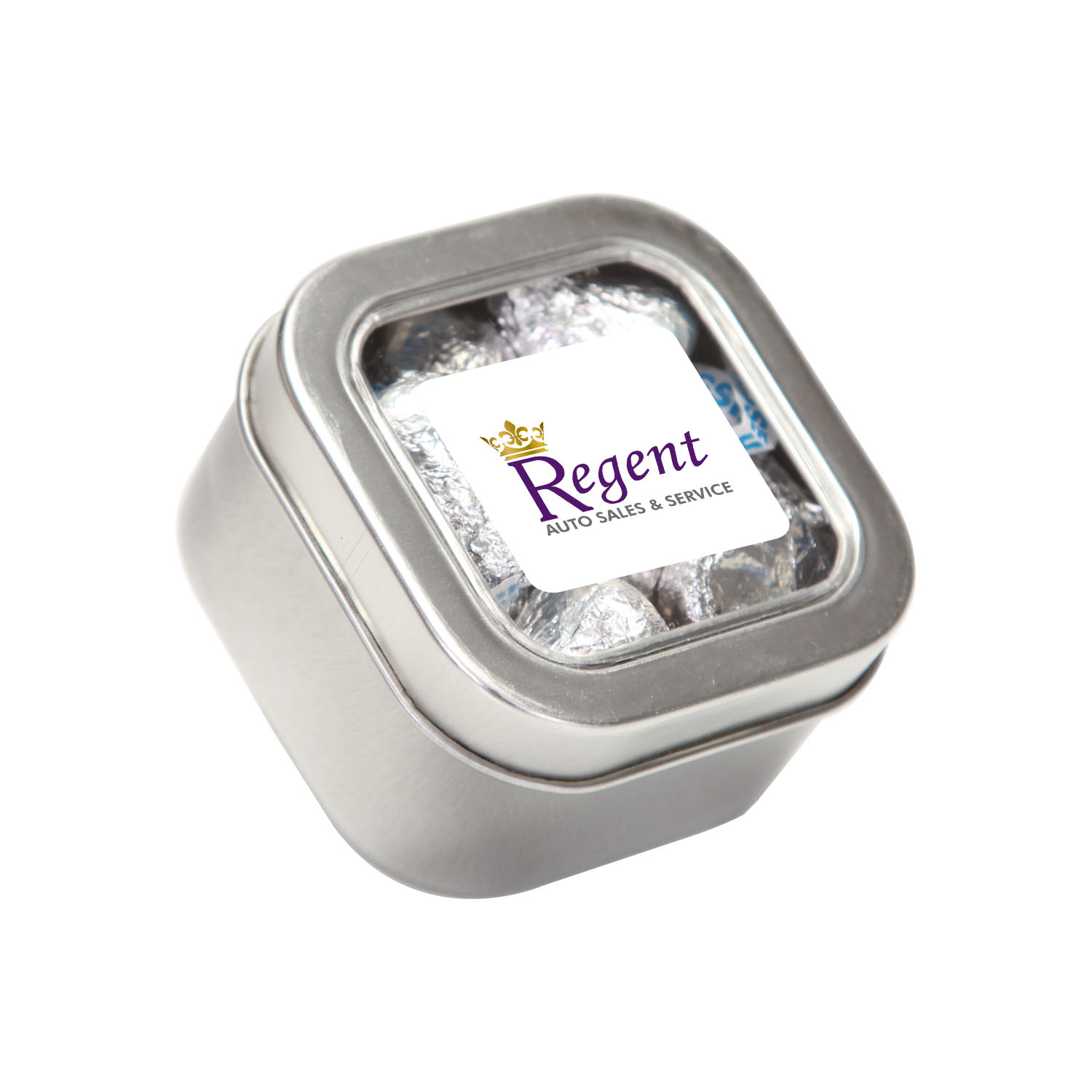 Small Square Window Tin Premium Fill 8