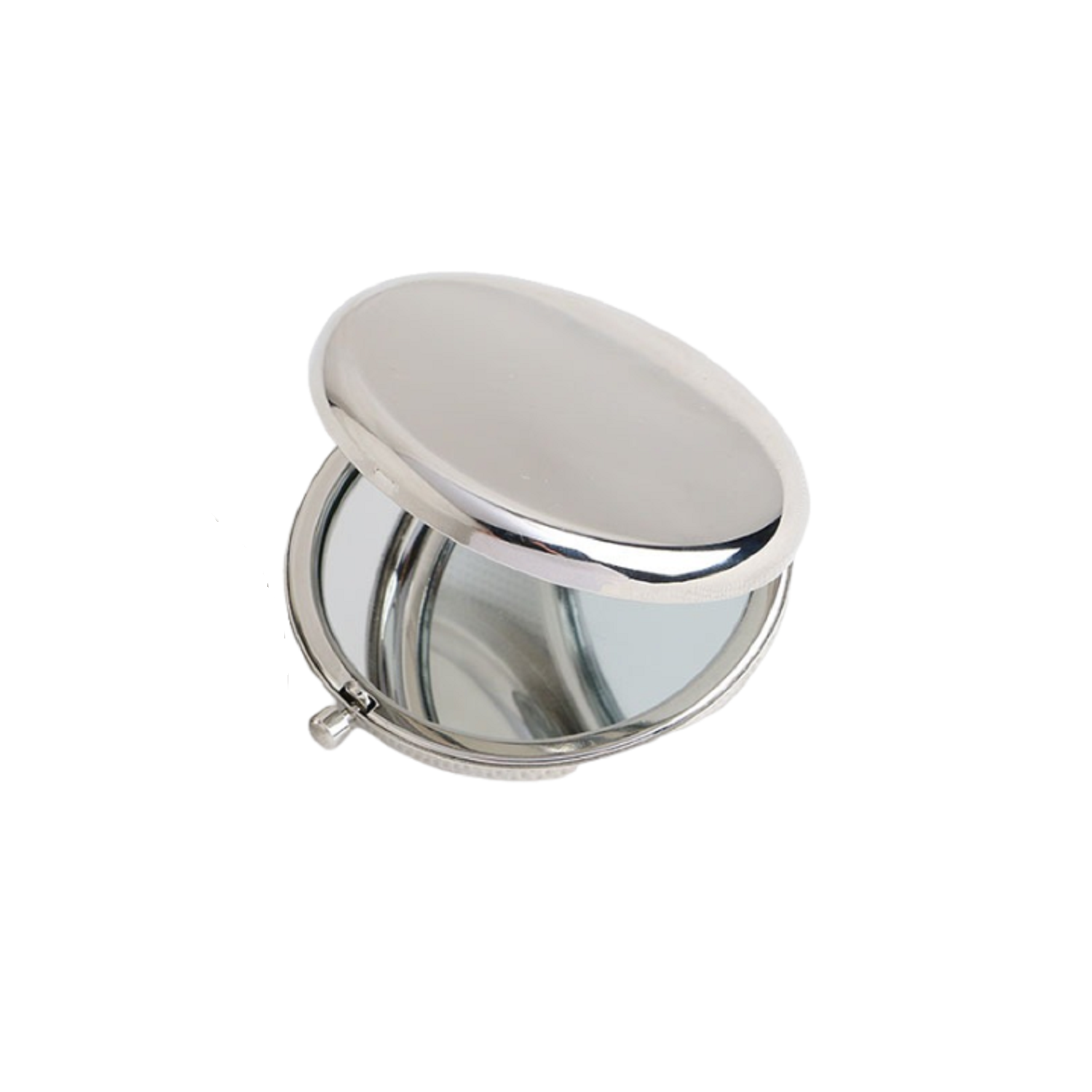 Stainless Steel Folding Pocket Makeup Mirror 2