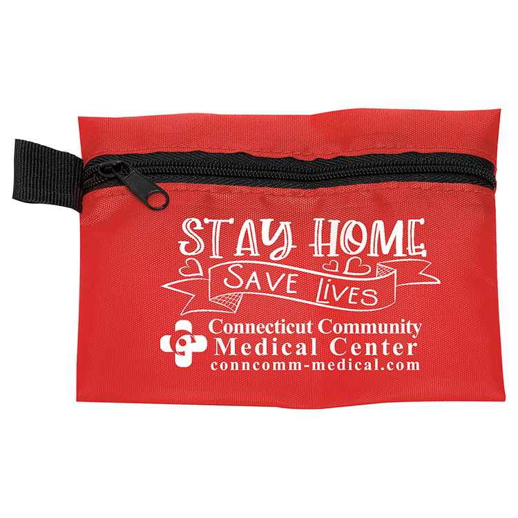 "ORERON" 11 Pcs Antiseptic and Protective First Aid Kit in Zipper Pouch 7