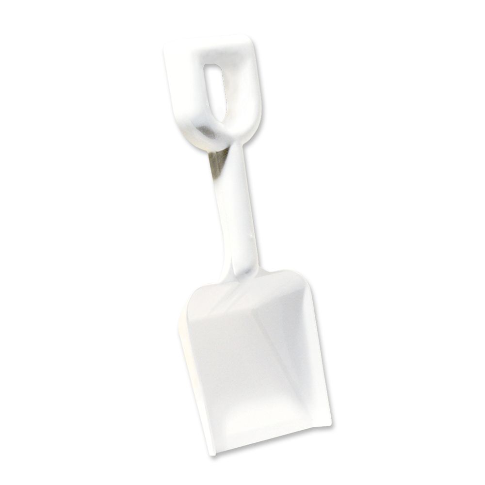 White 8" Plastic Shovel 2