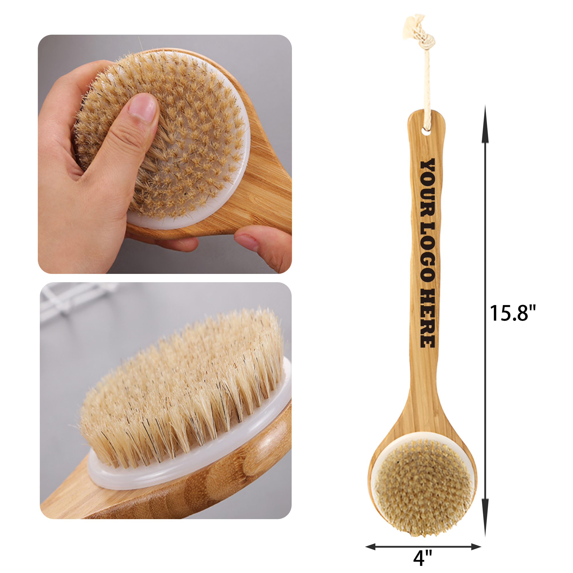 Comfortable Long Handle Bath Brush 1