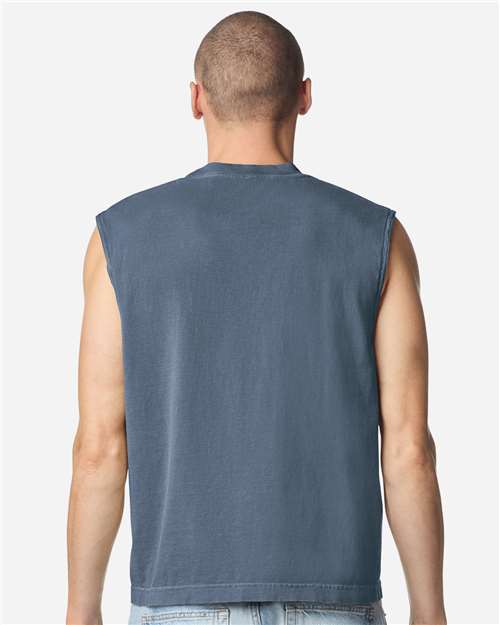 Unisex Heavyweight Cotton Garment-Dyed Boxy Muscle Tee - 207GD 15