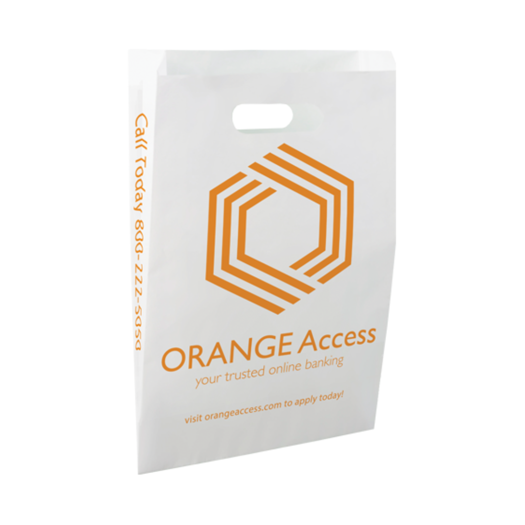 One Color 1-Sided Merchant Paper Bags (9" x 13" x 2.5")