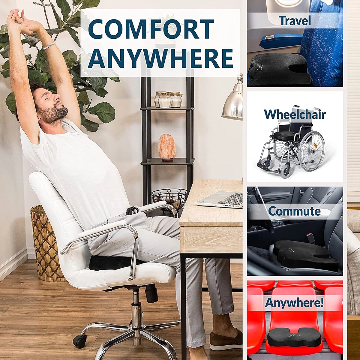 Gel Memory Foam Seat Cushion 5