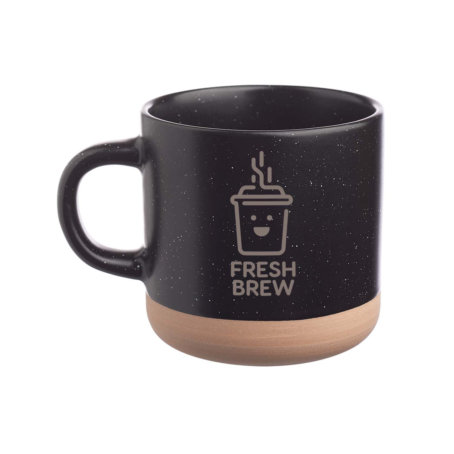 11 oz. Petite Speckled Clay Ceramic Mug (1 Color Imprint) 1
