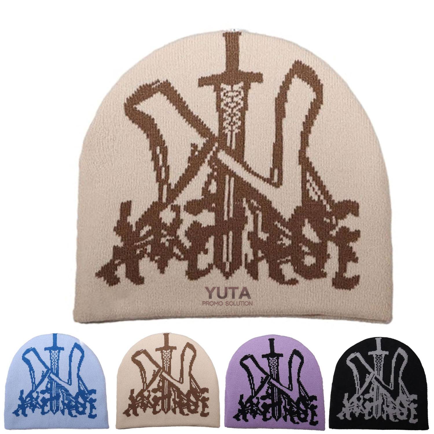 Knitted Beanie Hat 1
