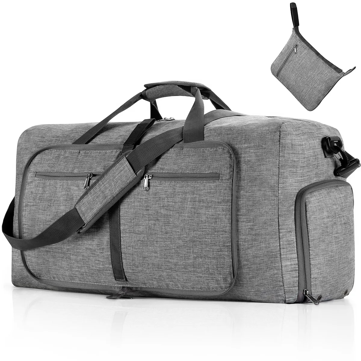 Foldable Travel Duffel Bag with Shoes Compartment 11