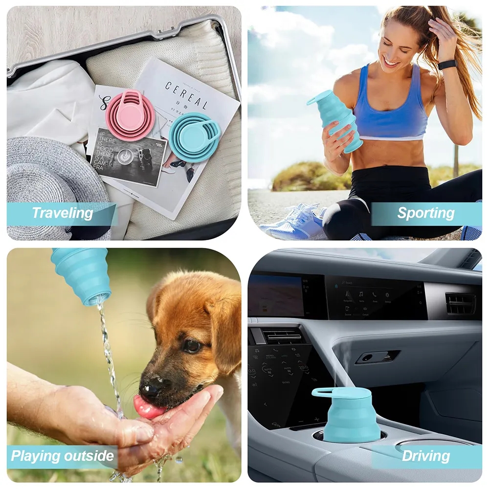 17 oz Collapsible Silicone Water Bottle 13