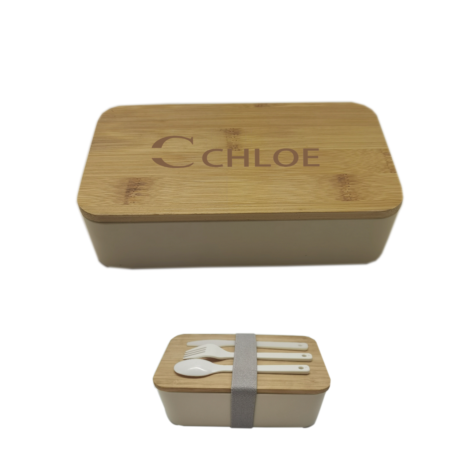 Bamboo Bento Box With Spoon 2