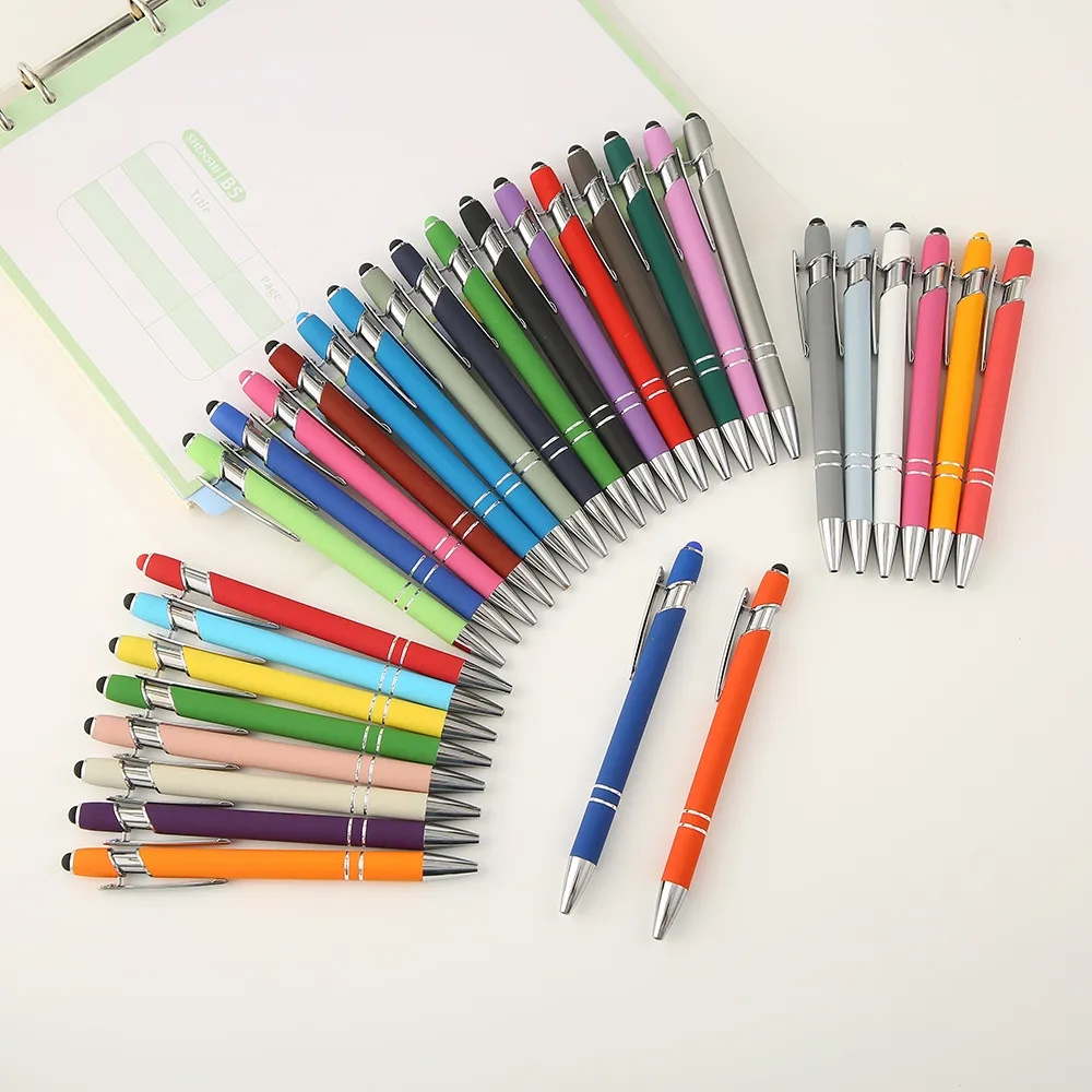 Soft Touch Ballpoint Pen With Stylus Tip 4
