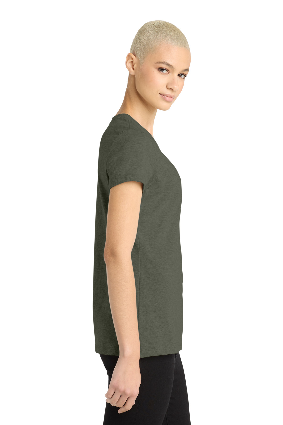 District Women's Perfect Blend CVC Tee. DM108L 81