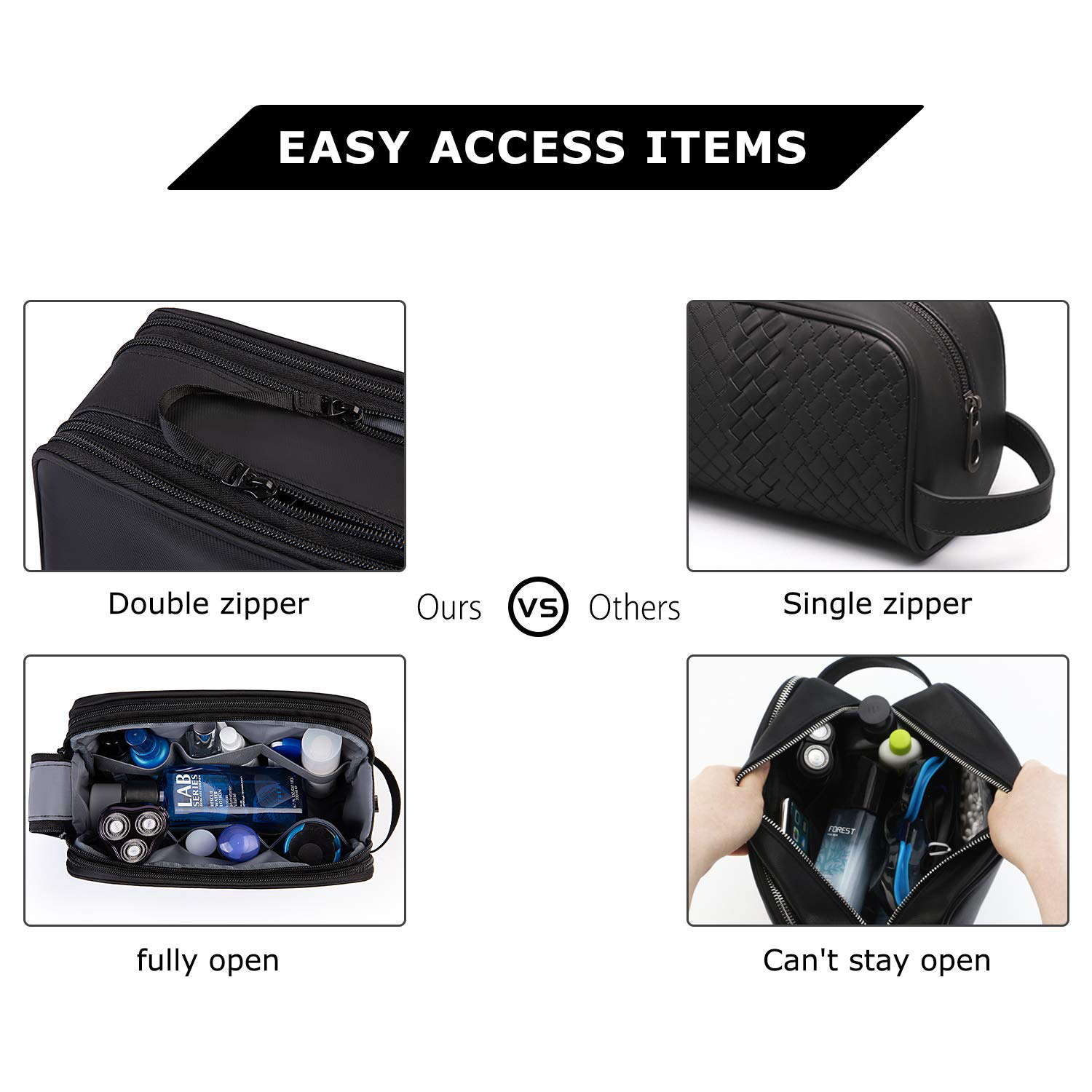 Travel Toiletry Organizer Water-resistant Bag 1