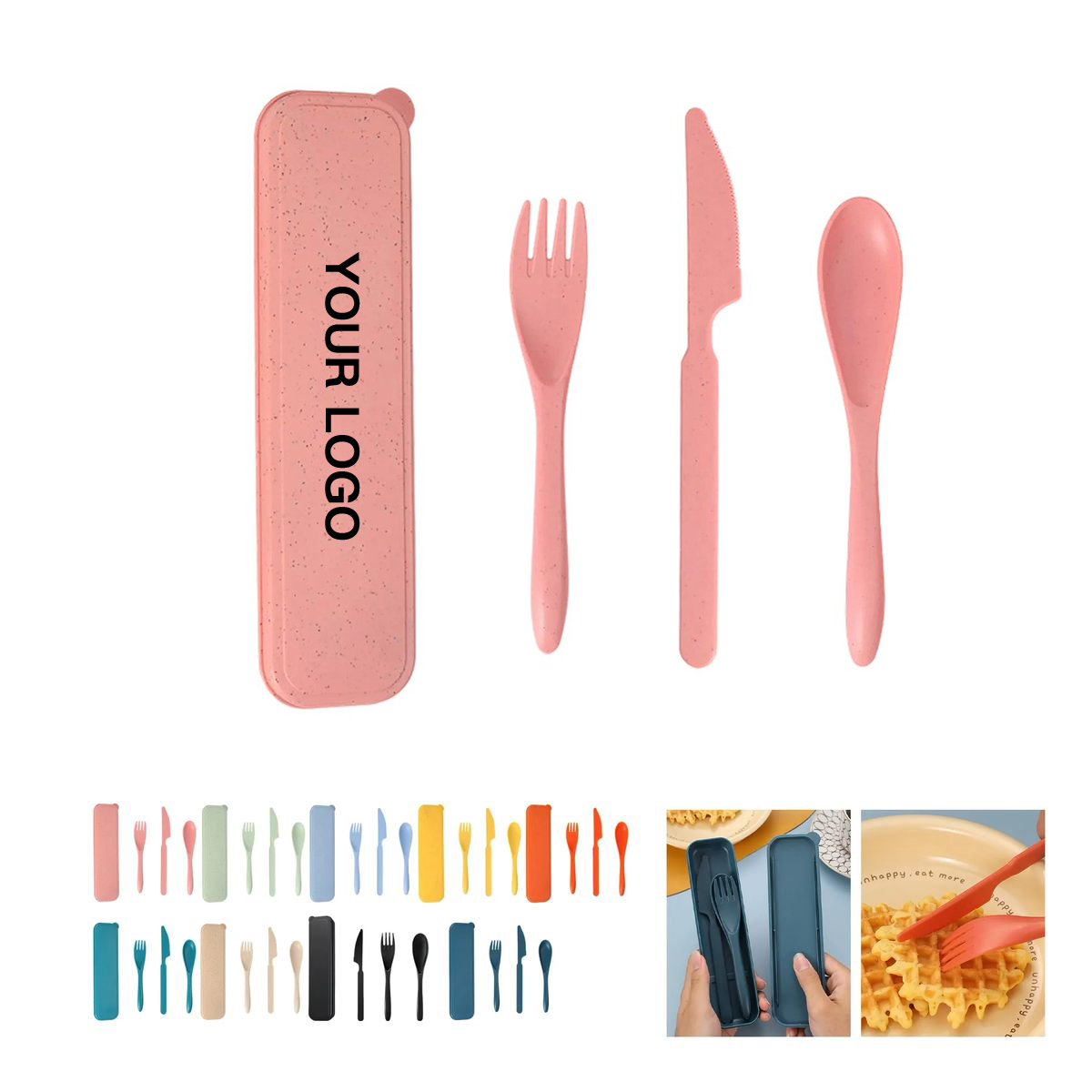 Wheat Straw Cutlery Set Three Pieces 3