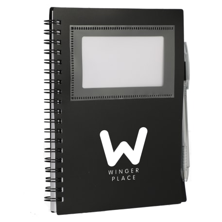 FSC® Recycled 5" x 7" Star Spiral Notebook with Pe 186