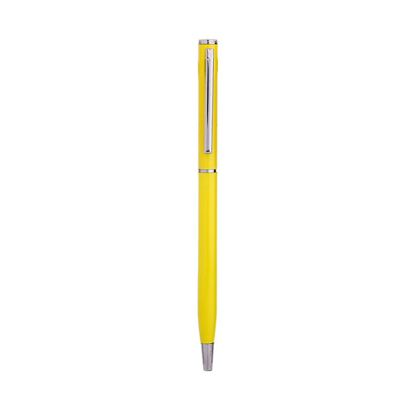 Twist Action Slim Aluminum Ballpoint Pen 12